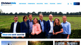 What Christenunie.nl website looked like in 2019 (4 years ago)