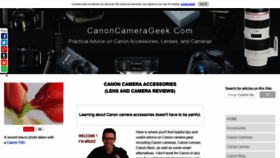 What Canoncamerageek.com website looked like in 2019 (4 years ago)
