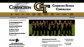 What Covington.k12.in.us website looked like in 2019 (4 years ago)
