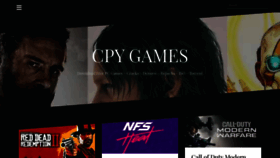 What Cpygames.com website looked like in 2019 (4 years ago)