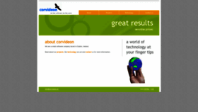 What Corvideon.ie website looked like in 2019 (4 years ago)