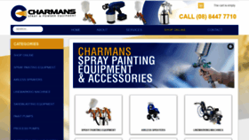 What Charmans.com.au website looked like in 2019 (4 years ago)