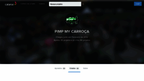 What Canalpimp.catarse.me website looked like in 2019 (4 years ago)
