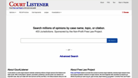 What Courtlistener.com website looked like in 2019 (4 years ago)