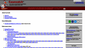What Casewatch.org website looked like in 2019 (6 years ago)