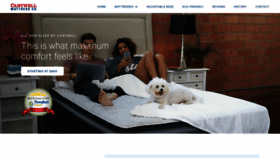 What Cantwellmattress.com website looked like in 2019 (4 years ago)