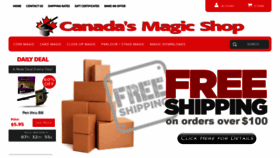 What Canadamagicshop.com website looked like in 2019 (4 years ago)