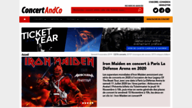 What Concertandco.com website looked like in 2019 (4 years ago)