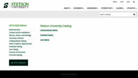 What Catalog.stetson.edu website looked like in 2019 (4 years ago)