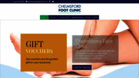 What Chelmsfordchiropodyandpodiatry.co.uk website looked like in 2019 (4 years ago)