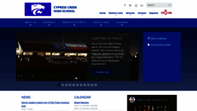 What Cycreek.cfisd.net website looked like in 2019 (4 years ago)