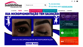 What Centrodassobrancelhas.com.br website looked like in 2019 (4 years ago)