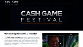 What Cashgamefestival.com website looked like in 2019 (4 years ago)