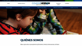 What Colegiohebron.com website looked like in 2019 (4 years ago)