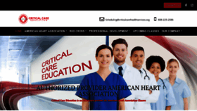 What Criticalcarehealthservices.org website looked like in 2019 (4 years ago)