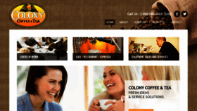 What Colonycoffee.com website looked like in 2019 (4 years ago)