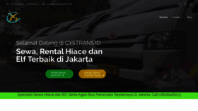 What Cystrans.id website looked like in 2019 (4 years ago)