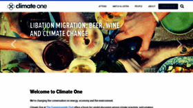 What Climate-one.org website looked like in 2019 (4 years ago)