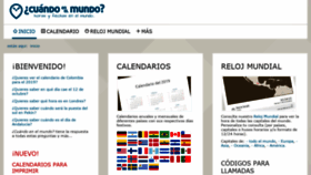 What Cuandoenelmundo.com website looked like in 2019 (4 years ago)