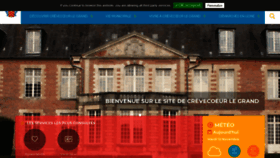 What Crevecoeur-le-grand.fr website looked like in 2019 (4 years ago)