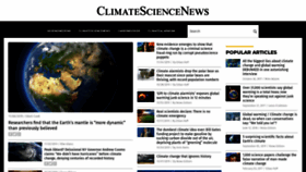 What Climatesciencenews.com website looked like in 2019 (4 years ago)