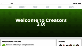 What Creators.ning.com website looked like in 2019 (5 years ago)