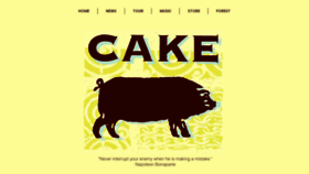 What Cakemusic.com website looked like in 2019 (4 years ago)