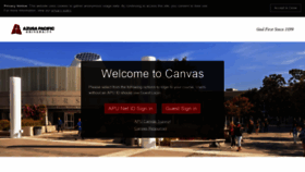 What Canvas.apu.edu website looked like in 2019 (4 years ago)