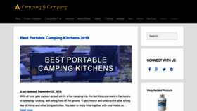 What Campingandcamping.com website looked like in 2019 (4 years ago)