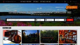 What Cottagesrental.com website looked like in 2019 (4 years ago)