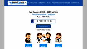 What Carsboughtforcash.ie website looked like in 2019 (4 years ago)