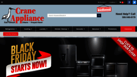 What Craneappliance.com website looked like in 2019 (4 years ago)