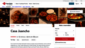 What Casajuancho.com website looked like in 2019 (4 years ago)