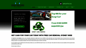 What Cashjunkcarsydney.com.au website looked like in 2019 (4 years ago)