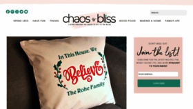 What Chaosisbliss.com website looked like in 2019 (4 years ago)