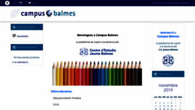 What Campusbalmes.com website looked like in 2019 (4 years ago)