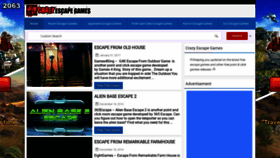 What Crazyescapegames.com website looked like in 2019 (4 years ago)