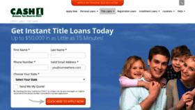 What Cash1titleloans.com website looked like in 2019 (4 years ago)