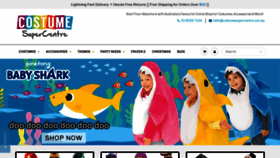 What Costumesupercentre.com.au website looked like in 2019 (4 years ago)