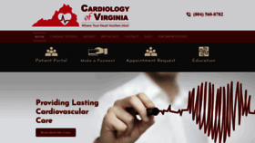What Cardiovirginia.com website looked like in 2019 (4 years ago)