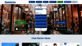 What Clubbarter.com website looked like in 2019 (4 years ago)