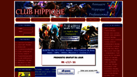 What Clubhippique.net website looked like in 2019 (4 years ago)