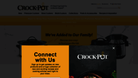 What Crock-pot.com website looked like in 2019 (4 years ago)