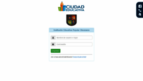 What Colpopulardiocesano.ciudadeducativa.com website looked like in 2019 (4 years ago)
