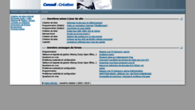 What Conseil-creation.com website looked like in 2019 (4 years ago)
