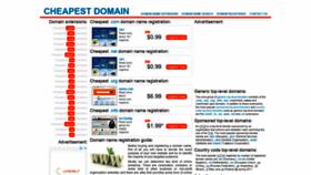 What Cheapestdomain.info website looked like in 2019 (4 years ago)