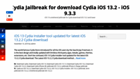 What Cydiajailbreak.info website looked like in 2019 (4 years ago)