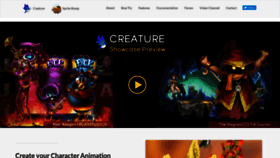 What Creature.kestrelmoon.com website looked like in 2019 (4 years ago)