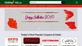 What Clothingtrial.com website looked like in 2019 (4 years ago)