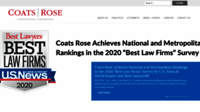What Coatsrose.com website looked like in 2019 (4 years ago)